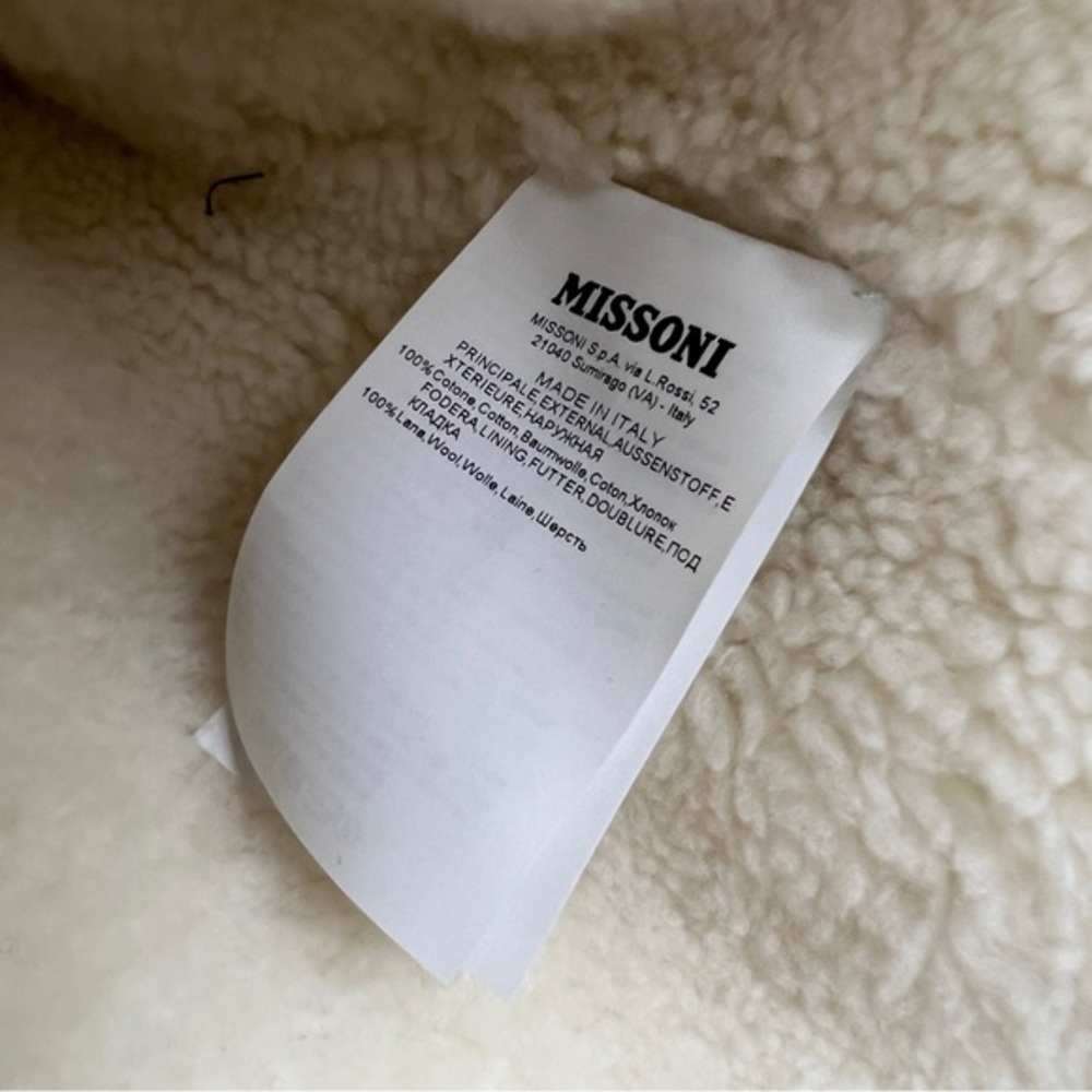 Missoni Ombré Tie Dyed Sherpa Lined Coat - Picture 6 of 14